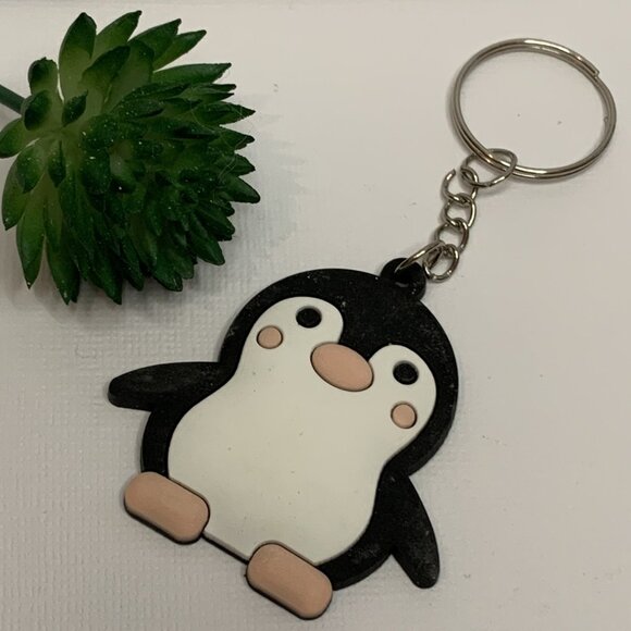 Penguin Key Chain, Penguin Backpack Tag, Gift Idea, Penguin Jewelry, Penguin - Picture 4 of 4